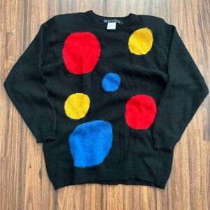 Vibrant Dot Crew Neck Sweater